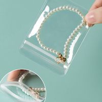 Simple Style Solid Color PVC Transparent Jewelry Packaging Bags main image 7