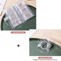 Simple Style Solid Color PVC Transparent Jewelry Packaging Bags sku image 1
