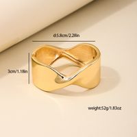 Nordic Style Irregular Solid Color Alloy Wholesale Bangle main image 2