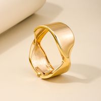 Nordic Style Irregular Solid Color Alloy Wholesale Bangle main image 1