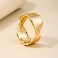 Nordic Style Irregular Solid Color Alloy Wholesale Bangle main image 6