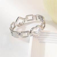 Casual Simple Style Heart Shape Alloy Women's Rings Bracelets main image 9