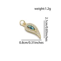 1 Piece 8 * 21mm Copper Zircon 18K Gold Plated Chili Polished Pendant sku image 2