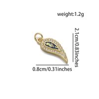 1 Piece 8 * 21mm Copper Zircon 18K Gold Plated Chili Polished Pendant sku image 5