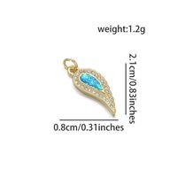 1 Piece 8 * 21mm Copper Zircon 18K Gold Plated Chili Polished Pendant sku image 6