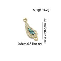 1 Piece 8 * 21mm Copper Zircon 18K Gold Plated Chili Polished Pendant sku image 8