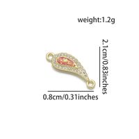 1 Piece 8 * 21mm Copper Zircon 18K Gold Plated Chili Polished Pendant sku image 9