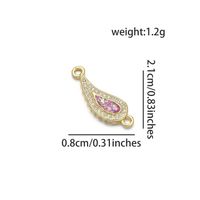 1 Piece 8 * 21mm Copper Zircon 18K Gold Plated Chili Polished Pendant sku image 10