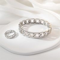 Casual Simple Style Heart Shape Alloy Women's Rings Bracelets sku image 6