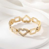 Casual Simple Style Heart Shape Alloy Women's Rings Bracelets sku image 7