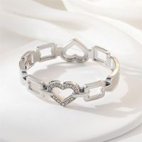 Casual Simple Style Heart Shape Alloy Women's Rings Bracelets sku image 8