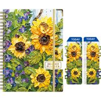 Simple Flower Pattern Notepad Loose-leaf Notebook sku image 13