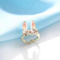 Cute Bunny Ears Metal Wholesale Open Rings main image 3