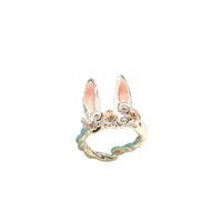 Cute Bunny Ears Metal Wholesale Open Rings main image 5
