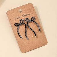 1 Piece Nordic Style Bow Knot Hollow Out Alloy Ear Studs main image 1