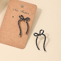1 Piece Nordic Style Bow Knot Hollow Out Alloy Ear Studs sku image 1