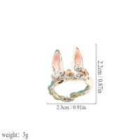 Cute Bunny Ears Metal Wholesale Open Rings main image 2