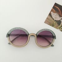 Cartoon Style Solid Color Pc Resin Oval Frame Full Frame Kids Sunglasses sku image 6