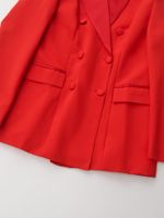 Women's Blazer Long Sleeve Blazers Button Streetwear Solid Color main image 5