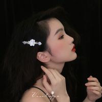 Women's Elegant Sweet Flower Alloy Pearl Plating Hair Clip main image 2