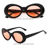 Fashion Solid Color Resin Round Frame Full Frame Women's Sunglasses sku image 6