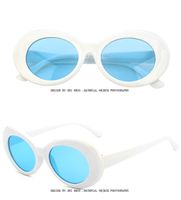 Fashion Solid Color Resin Round Frame Full Frame Women's Sunglasses sku image 11