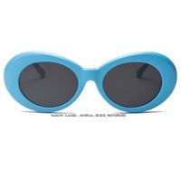 Fashion Solid Color Resin Round Frame Full Frame Women's Sunglasses sku image 8