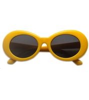 Fashion Solid Color Resin Round Frame Full Frame Women's Sunglasses sku image 10