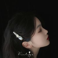 Women's Elegant Retro Flower Alloy Pearl Plating Hair Clip main image 2