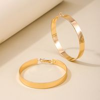 1 Pair Nordic Style Solid Color Alloy Hoop Earrings main image 1