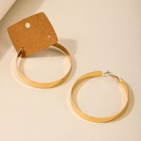 1 Pair Nordic Style Solid Color Alloy Hoop Earrings main image 4
