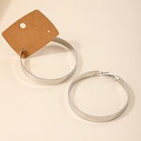 1 Pair Nordic Style Solid Color Alloy Hoop Earrings main image 5