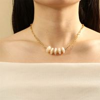 IG Style Round Freshwater Pearl Handmade 18K Gold Plated Women's Necklace main image 1