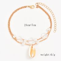 Beach Simple Style Shell Alloy Women's Anklet main image 7