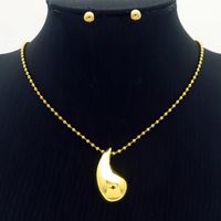 Stainless Steel 18K Gold Plated Retro Streetwear Plating Geometric Earrings Necklace sku image 22