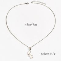 Simple Style Human Stainless Steel Alloy Plating Mother'S Day Women's Pendant Necklace main image 6