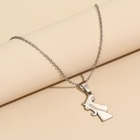 Simple Style Human Stainless Steel Alloy Plating Mother'S Day Women's Pendant Necklace main image 5