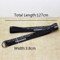 Casual Simple Style Letter Nylon Unisex Woven Belts main image 2