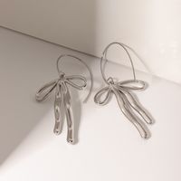 1 Pair IG Style Elegant Bow Knot 304 Stainless Steel Drop Earrings main image 3