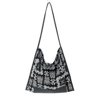 Women's Medium Nylon Geometric Streetwear Magnetic Buckle Shoulder Bag sku image 3