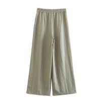 Daily Street Women's Streetwear Solid Color Linen Pants Sets Pants Sets main image 4