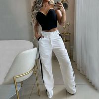 Daily Women's Casual Classic Style Solid Color Polyester Pants Sets Pants Sets main image 1