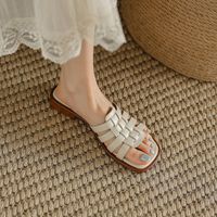 Women's Casual Solid Color Square Toe Flats sku image 6
