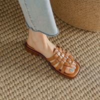 Women's Casual Solid Color Square Toe Flats sku image 7