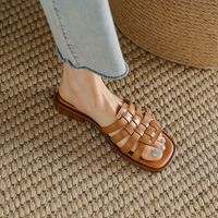 Women's Casual Solid Color Square Toe Flats sku image 10