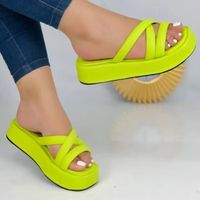 Women's Casual Solid Color Round Toe Slides Slippers main image 1