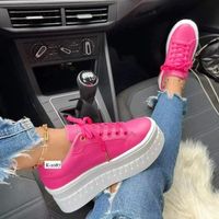 Women's Casual Vacation Solid Color Round Toe Sports Shoes main image 1