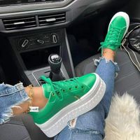Women's Casual Vacation Solid Color Round Toe Sports Shoes main image 2