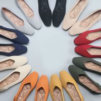 Women's Casual Solid Color Square Toe Flats main image 1