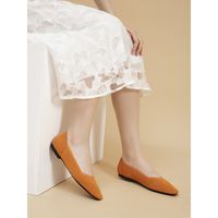 Women's Casual Solid Color Square Toe Flats main image 2